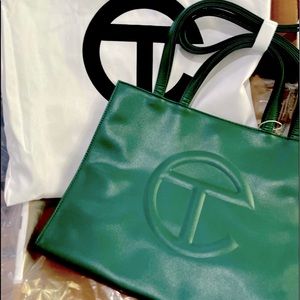 Just received Brand NEW Telfar Medium Dark Olive Shopping Bag